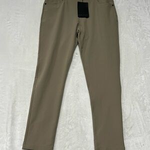 Public Rec Pants Mens 34x32 Khaki Workday 5 Pocket Golf Stretch New With Tags